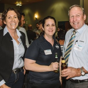 Jane Walker (GasFields Commission Queensland), Amanda Pugh (WDRC), Cr Paul McVeigh (WDRC)
